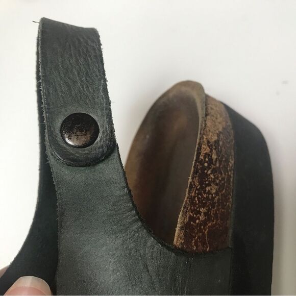1990's Vintage Birkenstock Milano Sandals – Black Leather, Made in Germany (37) - Picture 9 of 15